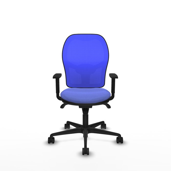 PIQUERAS Y CRESPO Silla de oficina Jorquera con mecanismo Sincro, Azul claro/Azul PIQUERAS Y CRESPO Silla de oficina Jorquera con mecanismo Sincro, Azul claro/Azul