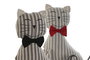 DKD Home Decor Sujetapuertas Algodón Diseño Gato Surtido de 2 Unidades