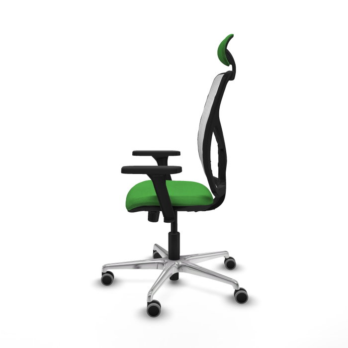 PIQUERAS Y CRESPO Silla de oficina Motilla con mecanismo Sincro, Verde y Blanco