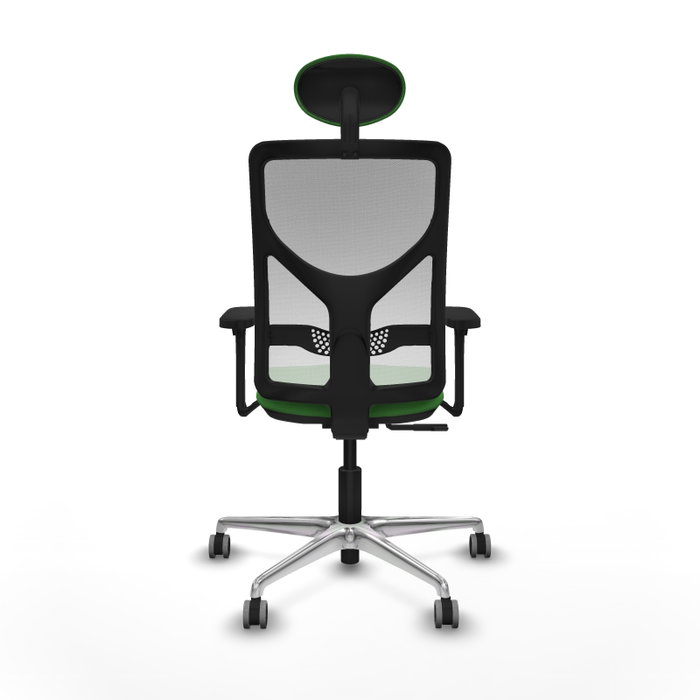 PIQUERAS Y CRESPO Silla de oficina Motilla con mecanismo Sincro, Verde y Blanco
