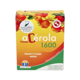 FENIOUX Acerola 600 X3 Tubos 42 Comprimidos Masticables con Vitamina C - Soporte Inmunitario y Energía