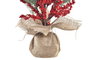 DKD Home Decor Árbol de Navidad Tradicional Rojo Verde PVC 35 x 70 x 35 cm (2 Unidades)
