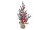 DKD Home Decor Árbol de Navidad Tradicional Rojo Verde PVC 35 x 70 x 35 cm (2 Unidades)