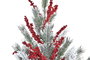 DKD Home Decor Árbol de Navidad Tradicional Rojo Verde PVC 35 x 70 x 35 cm (2 Unidades)