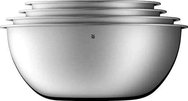 WMF Set de cuencos de cocina Gourmet de 4 piezas en acero inoxidable