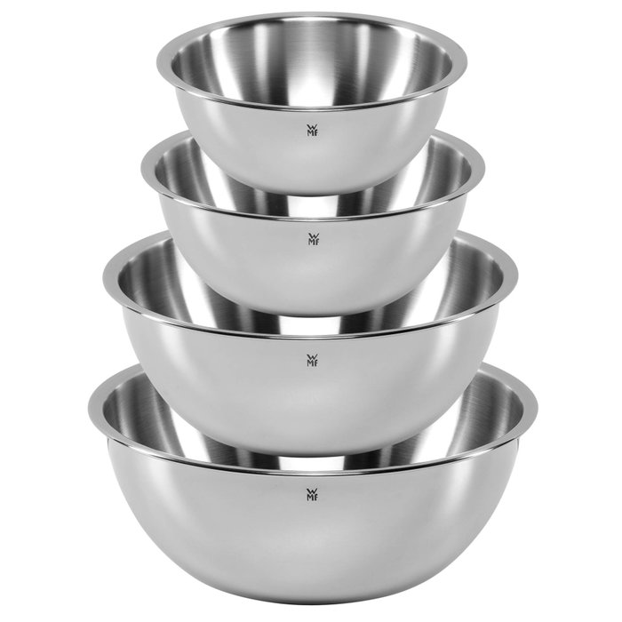 WMF Set de cuencos de cocina Gourmet de 4 piezas en acero inoxidable plata WMF Set de cuencos de cocina Gourmet de 4 piezas en acero inoxidable plata