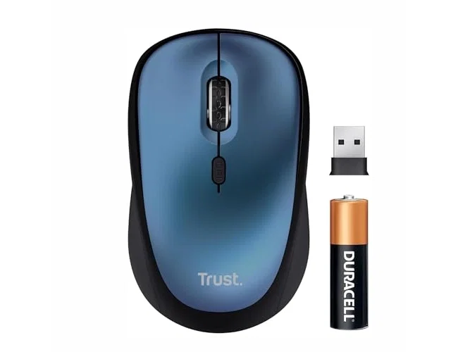 Trust Ratón Óptico Inalámbrico Yvi+ 1600 DPI Azul