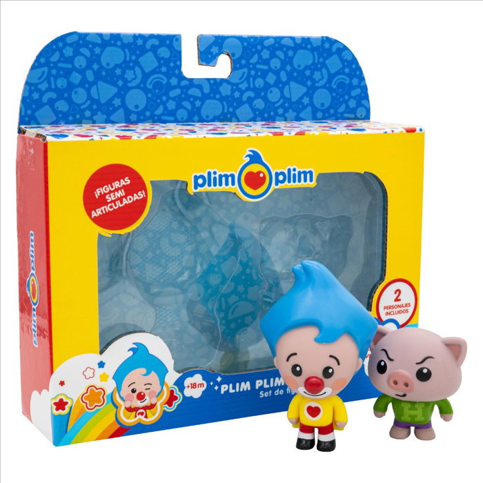 Bandai Pack de 2 Figuras de Plimplim: Gimnasta y Hoogie