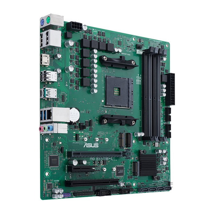 ASUS PRO B550M-C/CSM (90MB15Q0-M0EAYC) Placa Base Micro-ATX, Socket AM4, AMD B550, Negro