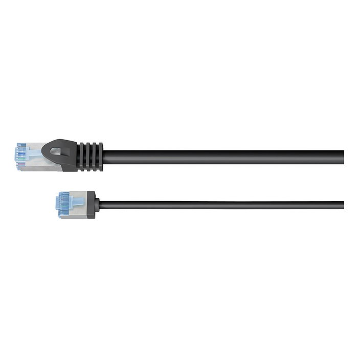 Goobay Ultraflexibles Cat.6a Patchkabel slim, U/FTP Negro 1m