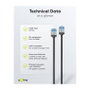 Goobay Ultraflexibles Cat.6a Patchkabel slim, U/FTP Negro 1m