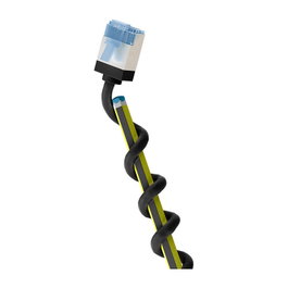 Goobay Ultraflexibles Cat.6a Patchkabel slim, U/FTP Negro 1m