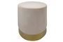 DKD Home Decor Reposapiés Burdeos Beige Poliéster 40 x 42 x 40 cm (2 Unidades)