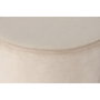 DKD Home Decor Set de 2 Reposapiés de Terciopelo Burdeos y Beige