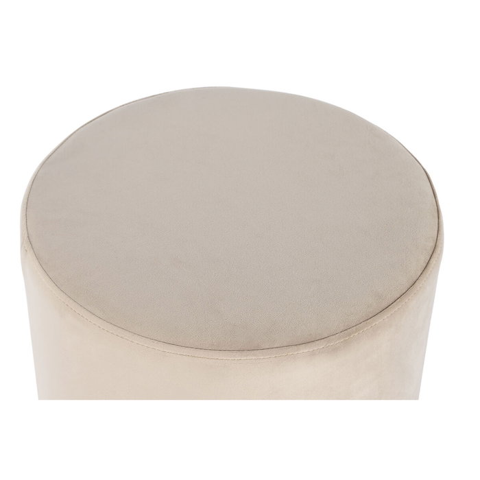 DKD Home Decor Set de 2 Reposapiés de Terciopelo Burdeos y Beige