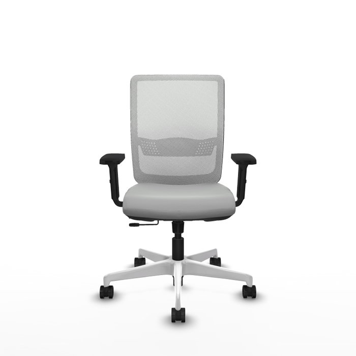 PIQUERAS Y CRESPO Silla de oficina Haches Gris claro y Blanco PIQUERAS Y CRESPO Silla de oficina Haches Gris claro y Blanco