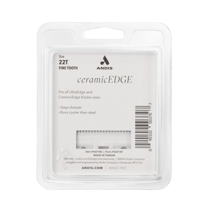 Andis Recambio Cerámica 22 Dientes Finos para Cuchillas Desmontables Estándar