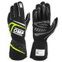 Omp Guantes First Gloves My2025 FIA 8856-2018 Negro - Fluo Amarillo Talla XS OMPIB0-0776-B01-178-XS