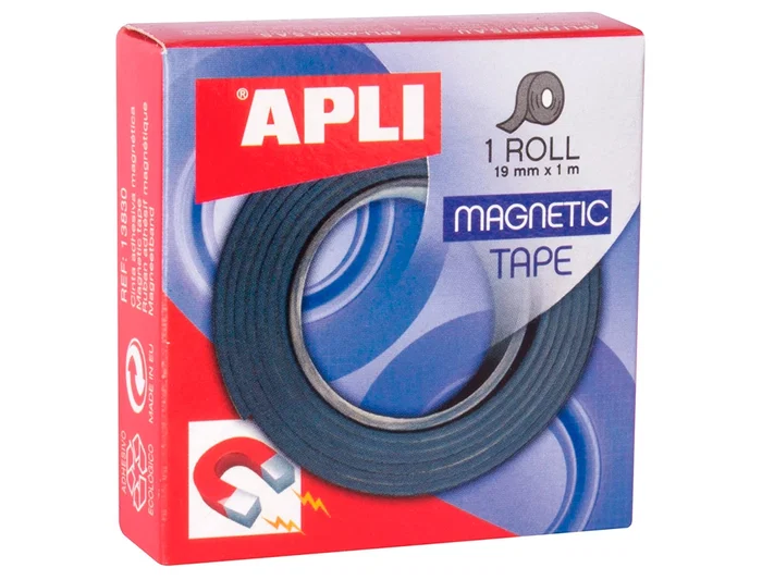 Apli Cinta Magnética Adhesiva 19mm x 1m para Manualidades y Decoración