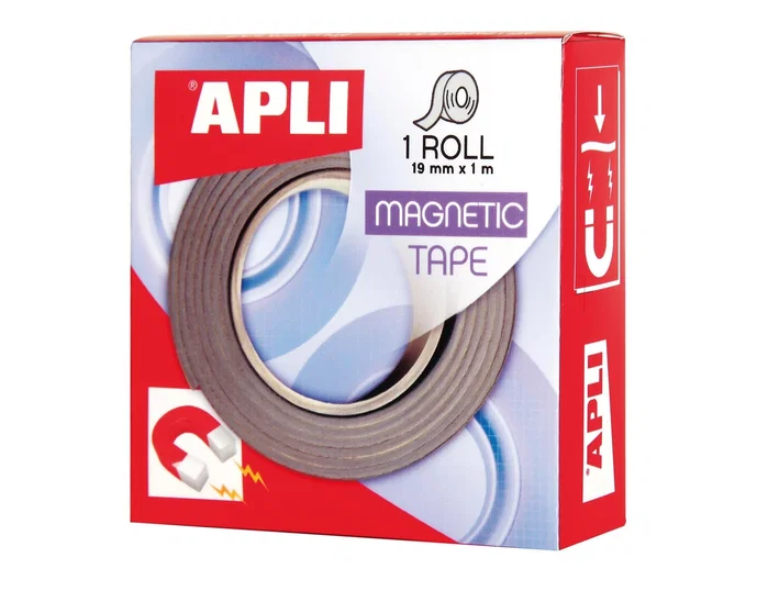 Apli Cinta Adhesiva Magnética 19mm x 1m Apli Cinta Adhesiva Magnética 19mm x 1m