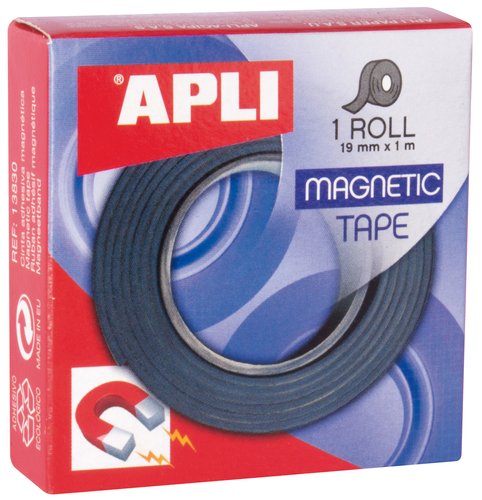 Apli Cinta Adhesiva Magnética 19mm x 1m