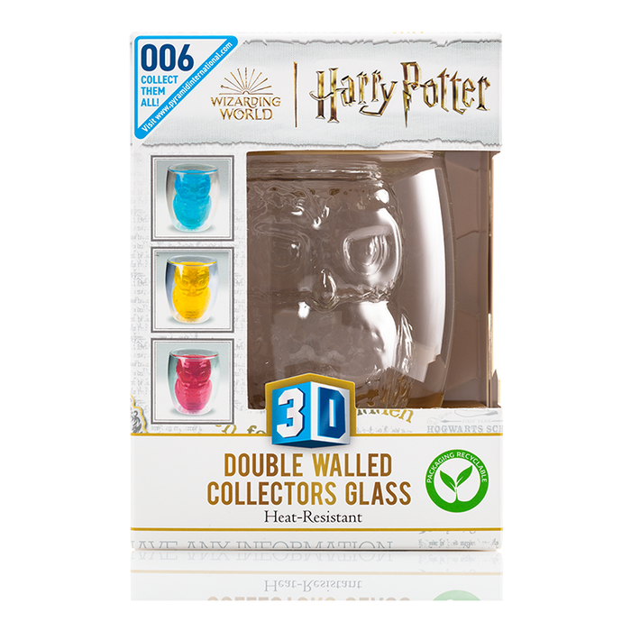 PYRAMID Vaso 3D Doble Pared Hedwig Harry Potter 9,3x10,7x9,3cm
