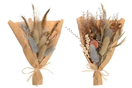 DKD Home Decor Ramo de Flor Seca Surtido 10x5x18 cm (2 unidades)