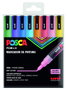 Uni-Ball Posca PC-3M Estuche de 8 Marcadores de Pintura Surtidos Purpurina