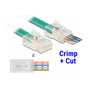 DeLOCK Conector RJ45 Crimp+Cut Cat.5e UTP 20 Piezas