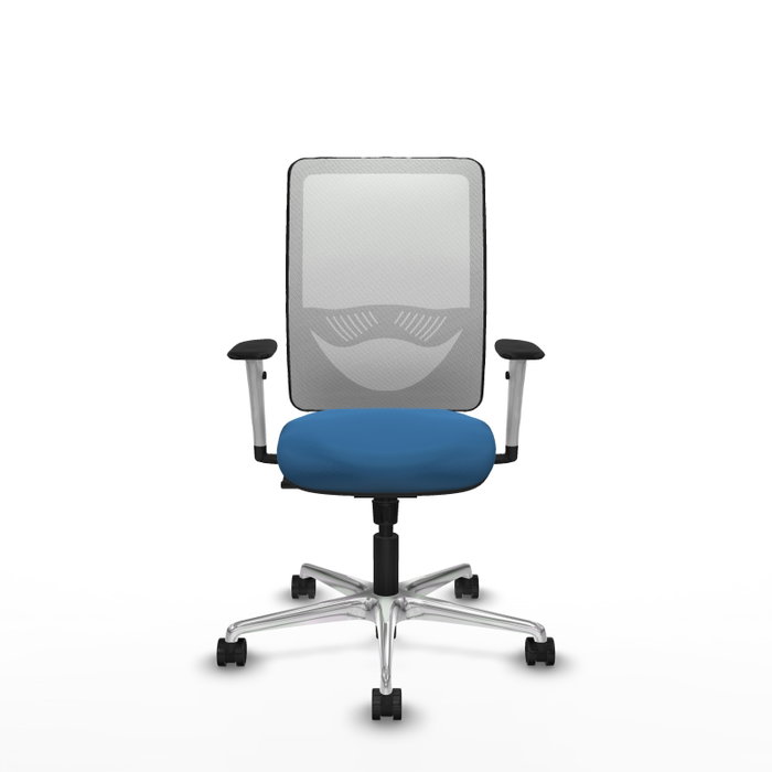 PIQUERAS Y CRESPO Silla de oficina Zulema con mecanismo Sincro, Azul claro y Blanco PIQUERAS Y CRESPO Silla de oficina Zulema con mecanismo Sincro, Azul claro y Blanco