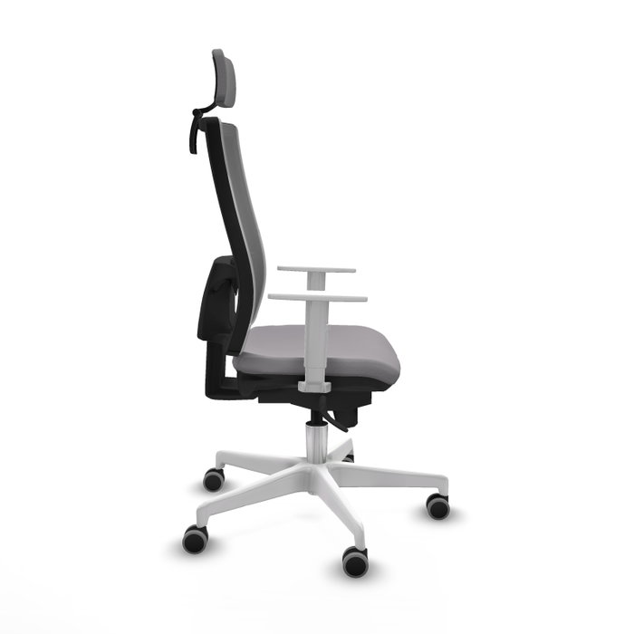 PIQUERAS Y CRESPO Silla de oficina Horna con mecanismo Sincro, Gris PIQUERAS Y CRESPO Silla de oficina Horna con mecanismo Sincro, Gris