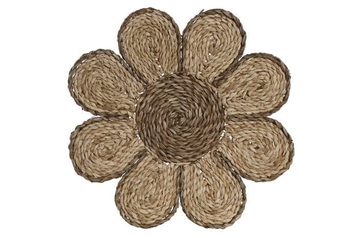 DKD Home Decor Individual Tropical Natural Seagrass Poliéster Flor 38 x 38 x 1 cm (4 Unidades) DKD Home Decor Individual Tropical Natural Seagrass Poliéster Flor 38 x 38 x 1 cm (4 Unidades)