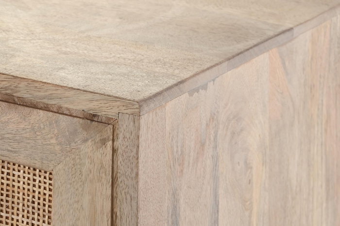 DKD Home Decor Mueble TV Mango y Ratán 180x40x64 Natural Marrón DKD Home Decor Mueble TV Mango y Ratán 180x40x64 Natural Marrón