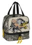 Portameriendas Jurassic World Warning Gris 20 x 20 x 15 cm