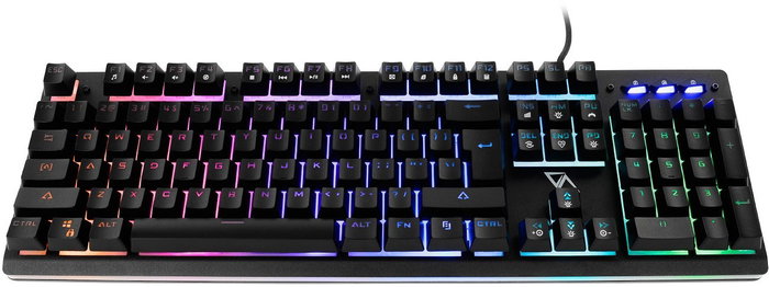 California Access Iguana CA-1413HQ Teclado Híbrido Semi-Mecánico QWERTY Polaco Retroiluminado Anti-Ghosting