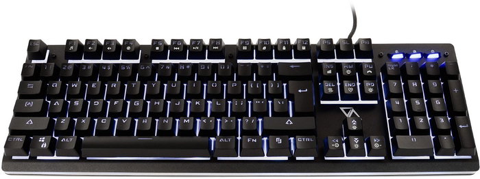 California Access Iguana CA-1413HQ Teclado Híbrido Semi-Mecánico QWERTY Polaco Retroiluminado Anti-Ghosting