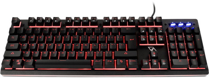California Access Iguana CA-1413HQ Teclado Híbrido Semi-Mecánico QWERTY Polaco Retroiluminado Anti-Ghosting