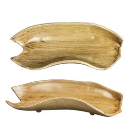 SUMMA Fuente Vellica de Gres Marrón - Plato 33x12 cm