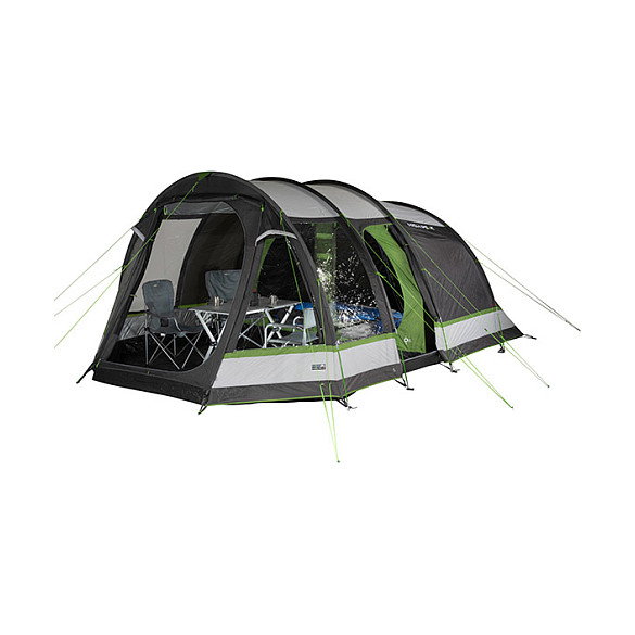 High Peak Bozen 6.0 Tienda tipo túnel para 6 personas, 17.5 kg, Verde/Gris/Blanco
