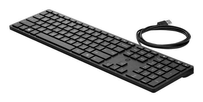HP Teclado USB Cableado 320K para Escritorio Negro
