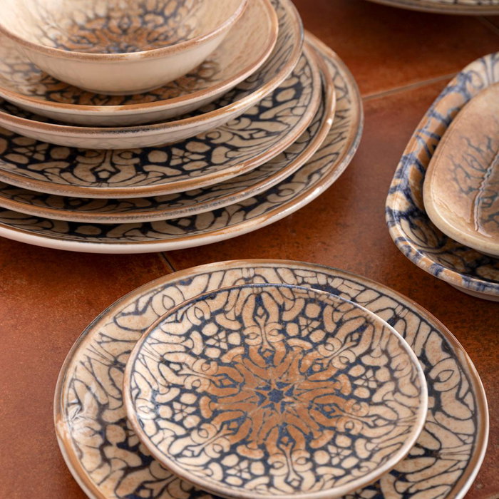 Bandeja Oval Porcelana Deneb Hydrozero Bidasoa 19x11 cm