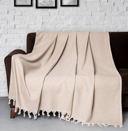 L'essentiel linge de maison Funda de Sofá Beige 170 x 300 cm Algodón 100% 274 gr/m²