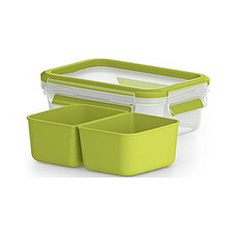 Emsa Lunch und Snackbox con 2 accesorios y tapa