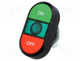 ABB Interruptor doble 22mm rojo/verde MLB-1