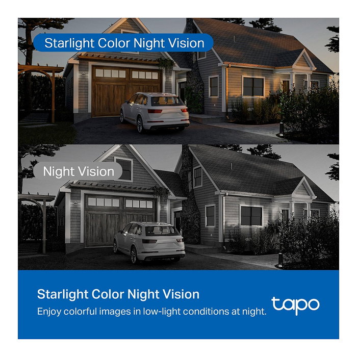 TP-Link Tapo C530WS Cámara Seguridad IP Exterior WiFi 5MP 360° Visión Nocturna Panorámica 3.2mm 12x Zoom MicroSD 512GB IP66 Blanco