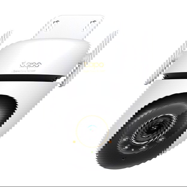 TP-Link Tapo C530WS Cámara Seguridad IP Exterior WiFi 5MP 360° Visión Nocturna Panorámica 3.2mm 12x Zoom MicroSD 512GB IP66 Blanco