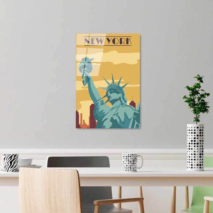 Wallity UV-1027 Cuadro Decorativo de Vidrio Templado 30 x 45 cm