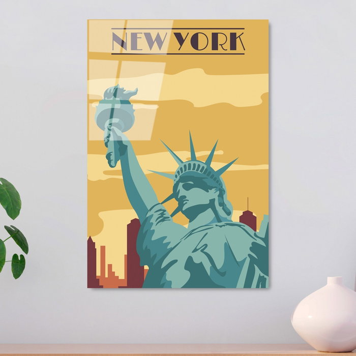 Wallity UV-1027 Cuadro Decorativo de Vidrio Templado 30 x 45 cm