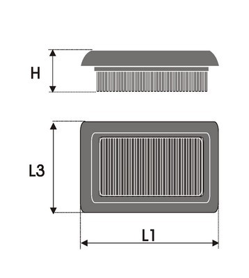 Green Filters Filtro de Aire Sustitucion P585302 Panel P585302, Lavable, Alto Rendimiento, Larga Duracion
