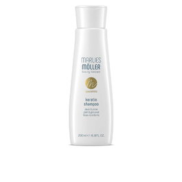 Marlies Möller KERATIN Shampoo con Queratina 200 ml - Para Cabello Seco, Repara y Sella la Fibra Capilar, Brillo y Suavidad